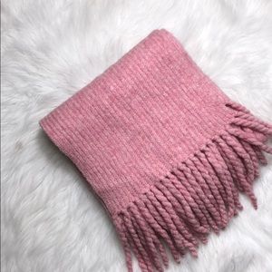 RAG AND BONE CHUNKY PINK SCARF